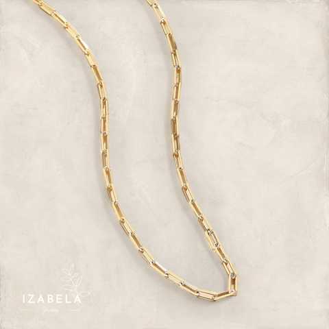 Figaro Cross Link Chain Necklace | Izabela Jewellery Figaro Cross Link Chain Necklace | Izabela Jewellery