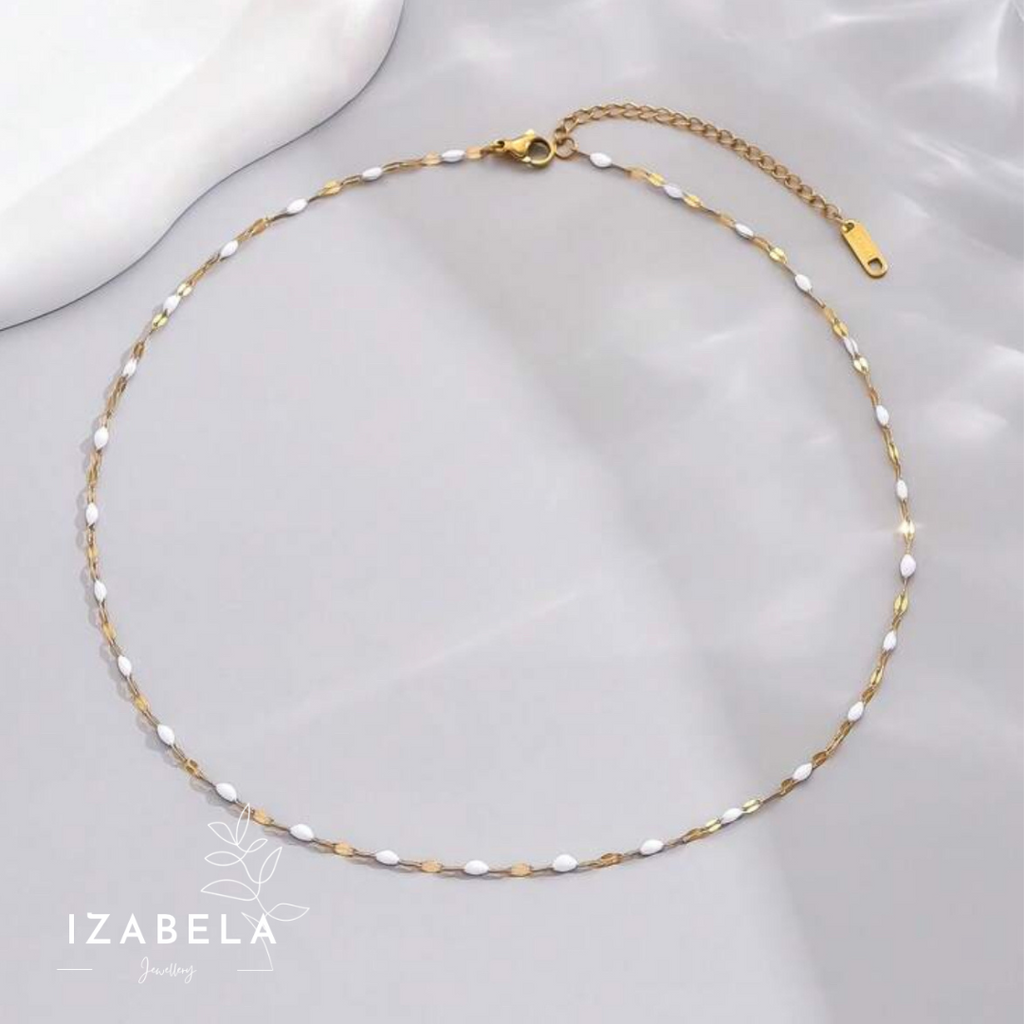 White Dainty Choker Necklace