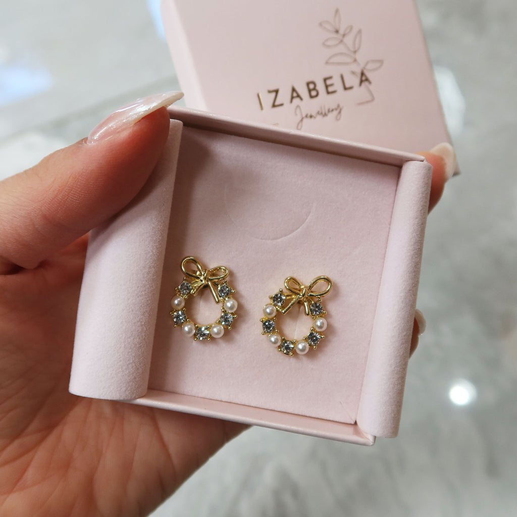 Sofia Pearl Hoop Earrings